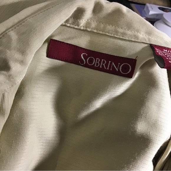 Vintage Sobrino Size M Men’s Short Sleeve Panel Button Up Shirt. - Picture 13 of 13